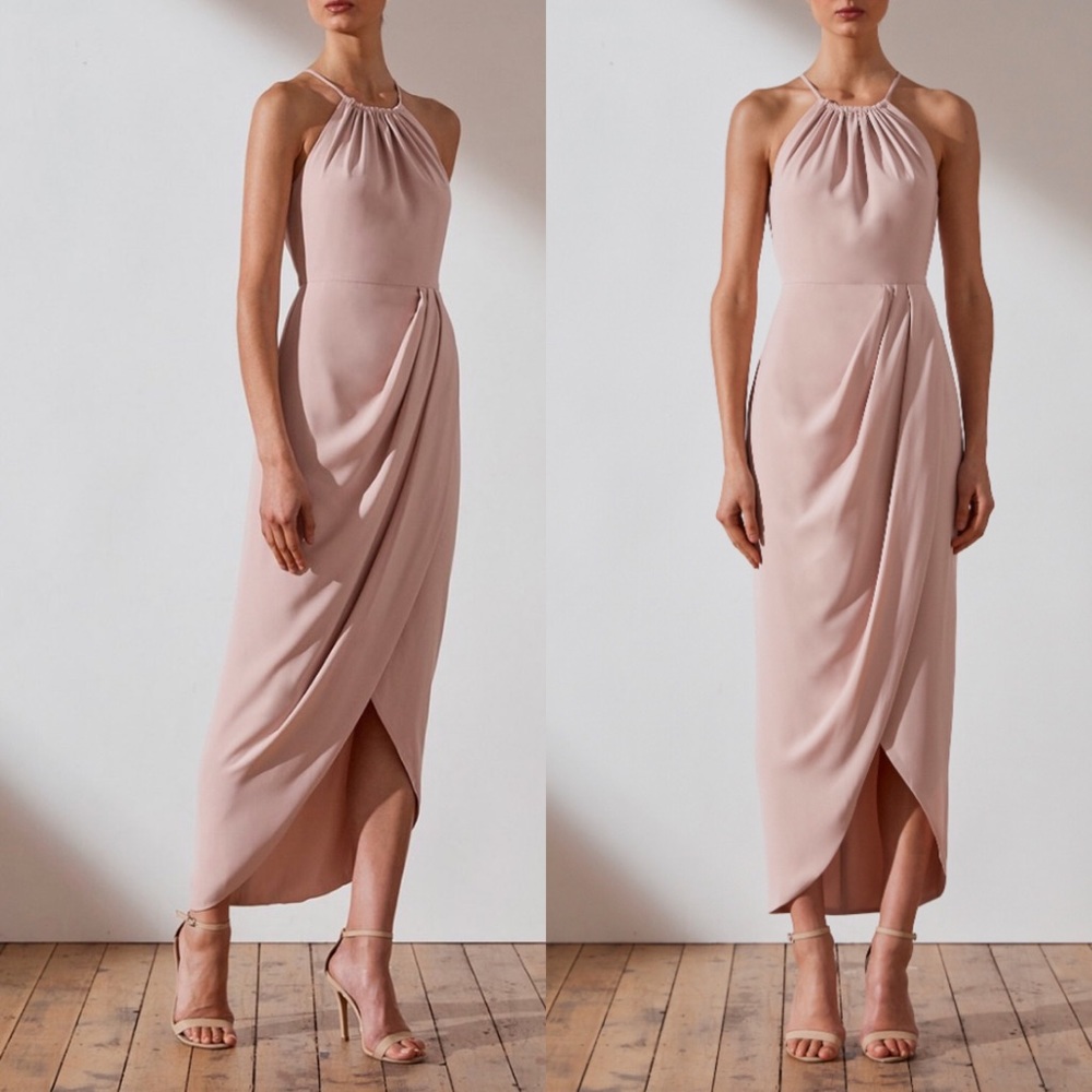 NEW Shona Joy Core High Ruched Dress - Ballet